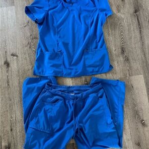 Women's Blue Scrub Set